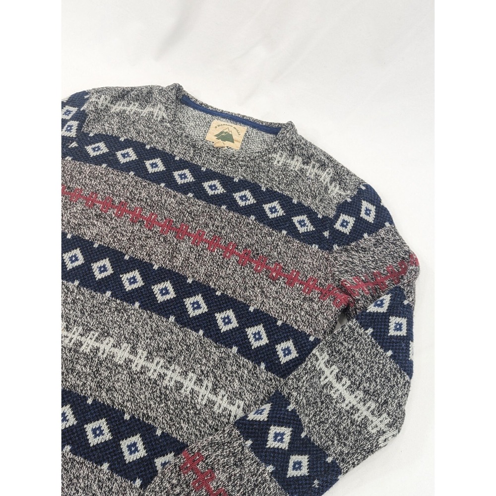 URBAN OUTFITTERS O'Hanlon Mills Wool Cotton Blend Gray Pullover  Sweater Sz Med